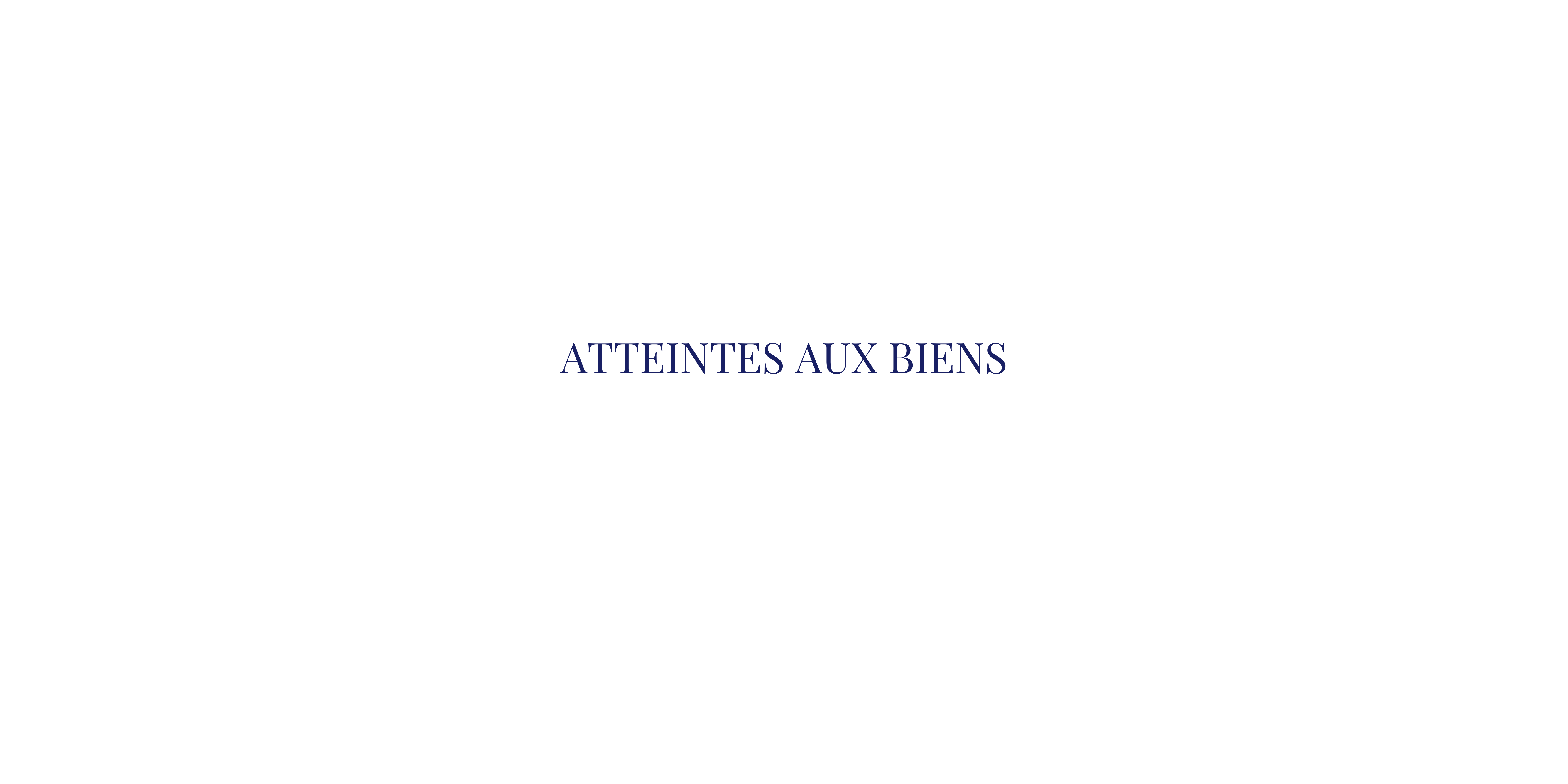 Vol, destruction, dégradation, abus de confiance, escroquerie...