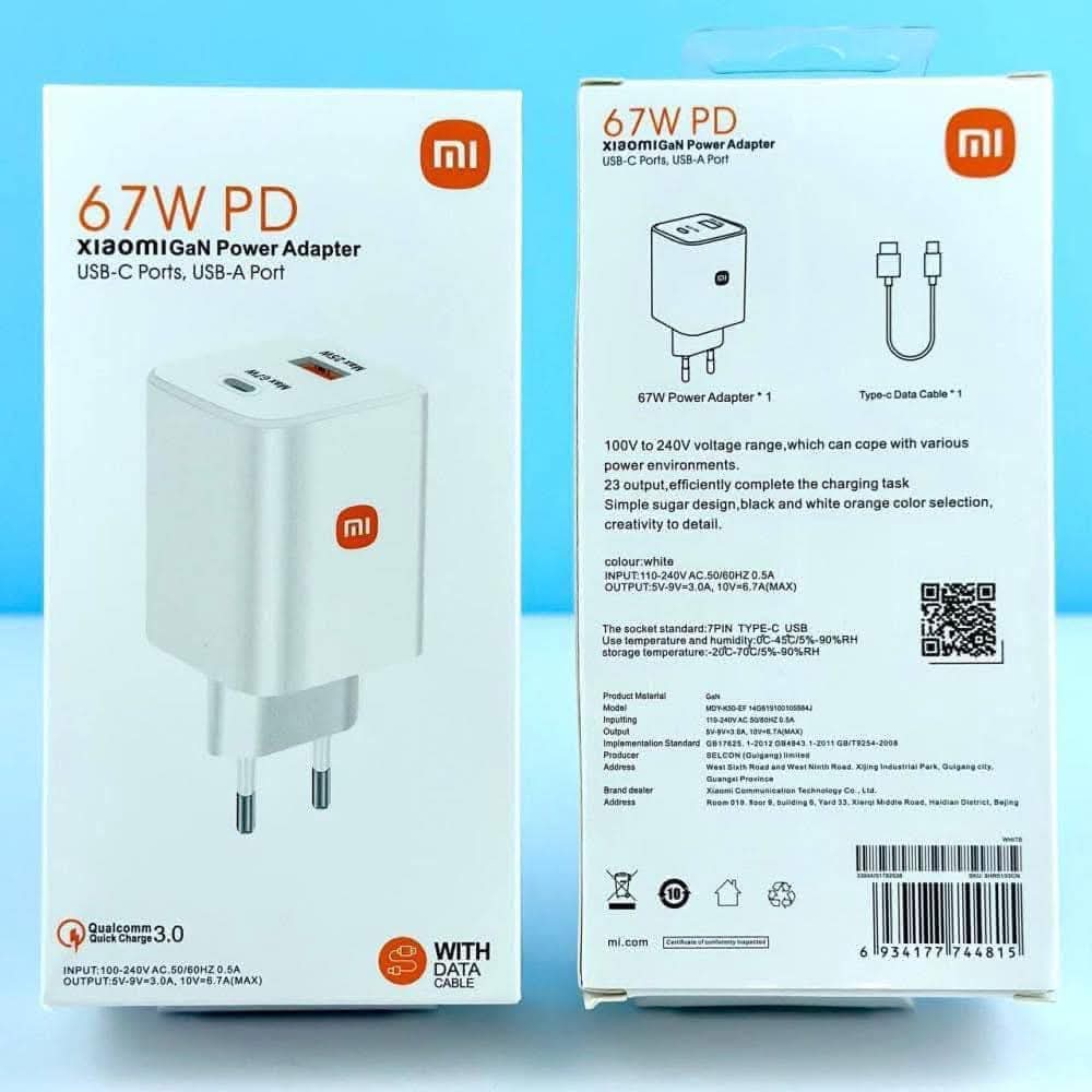 Chargeur Rapide Xiaomi 67W