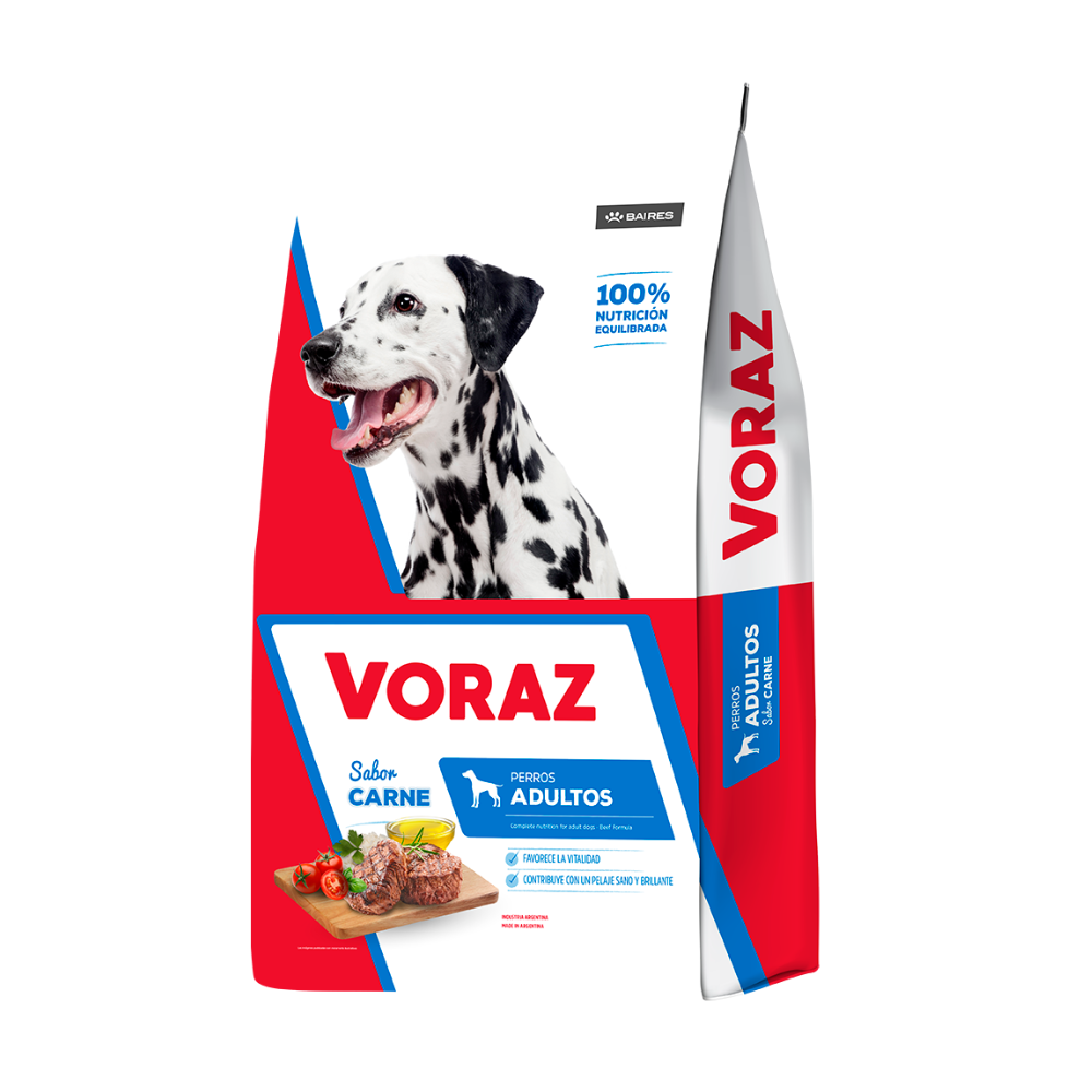 Voraz Perros Adultos Carne