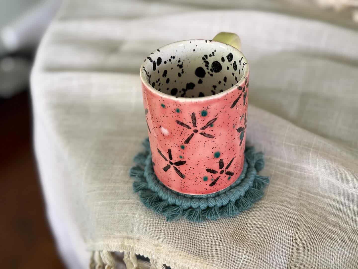 Macrame Coasters with Fringe