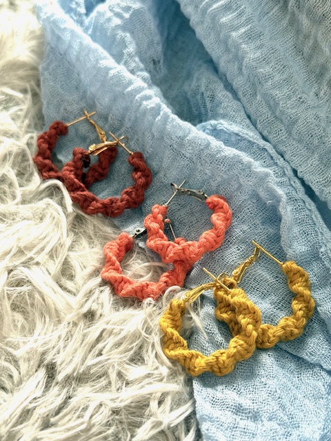 Spiral Knot Hoop Earrings