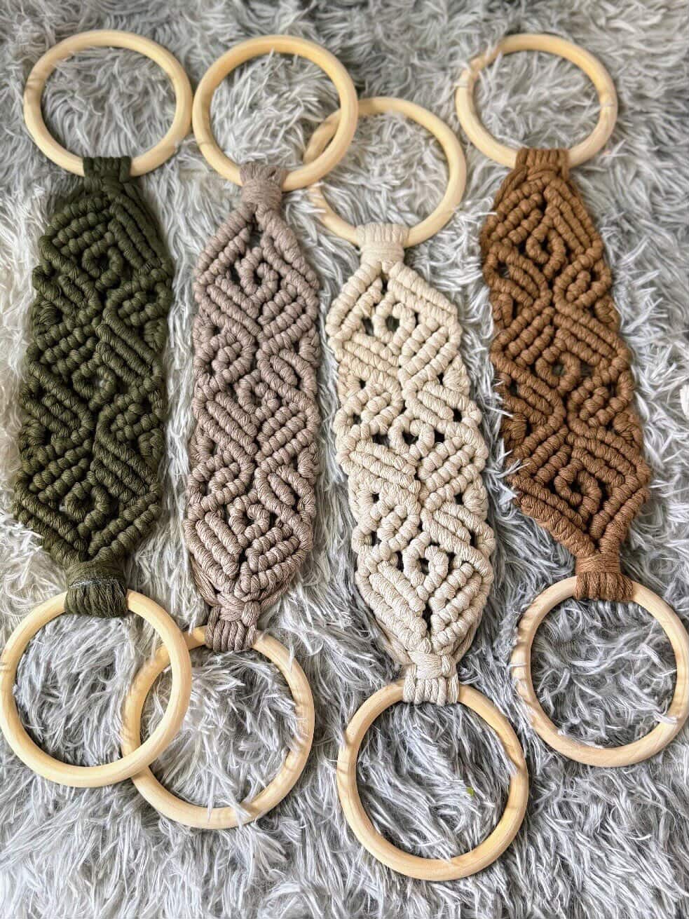 Macrame Towel Holder 