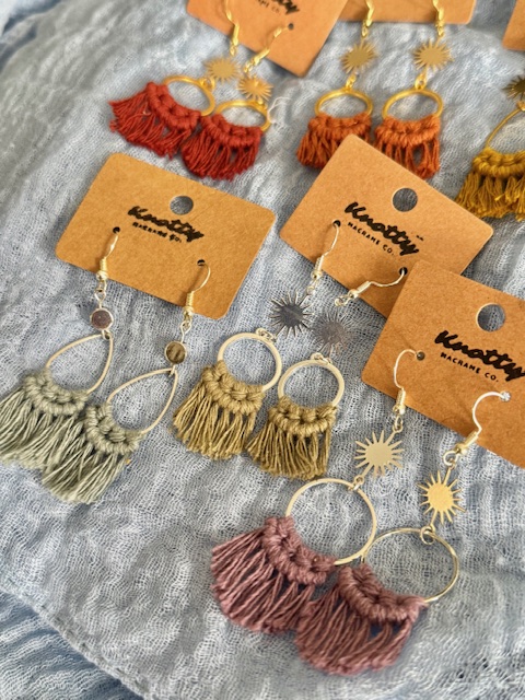 Rustic Sun Fringe Earrings