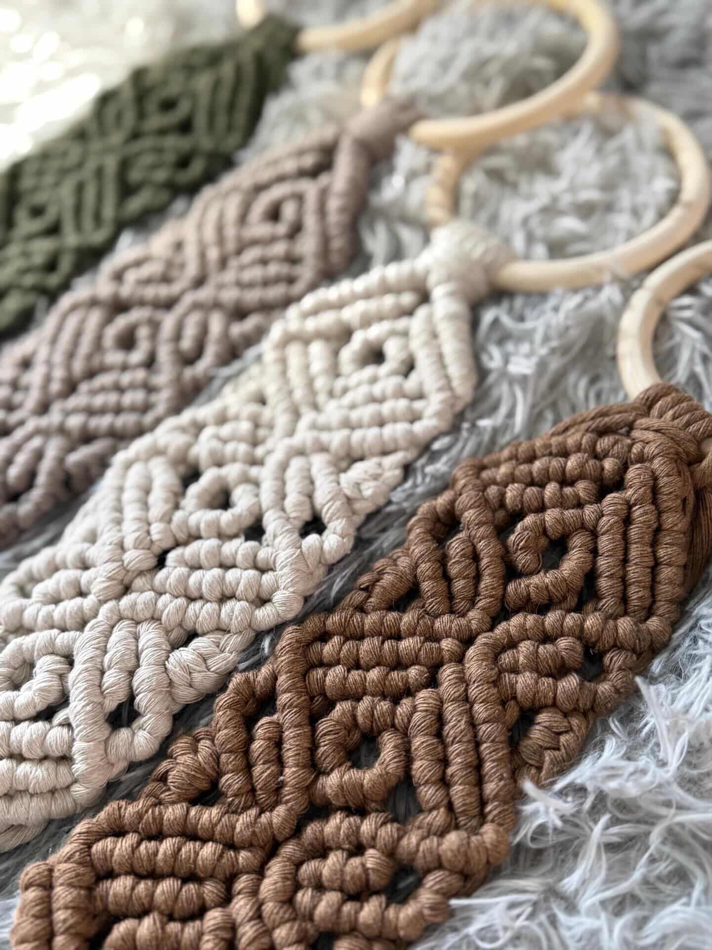 Macrame Towel Holder 