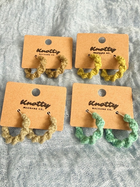 Spiral Knot Hoop Earrings