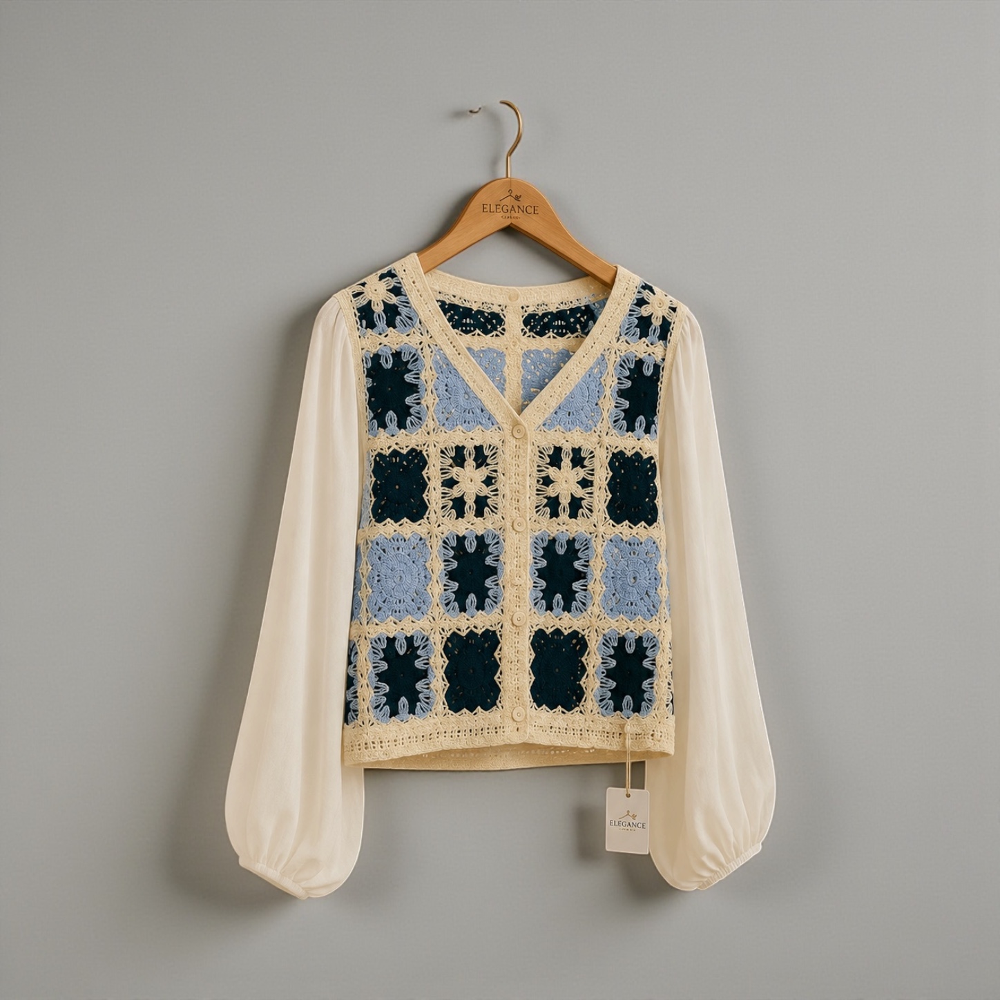 Crochet Patchwork Blouse