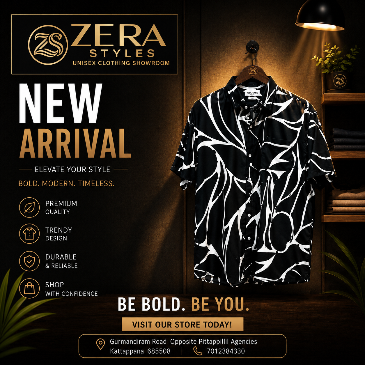 Men's Abstract Print Shirt