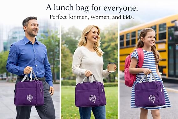 Insulated Lunch Bag for Men & Women