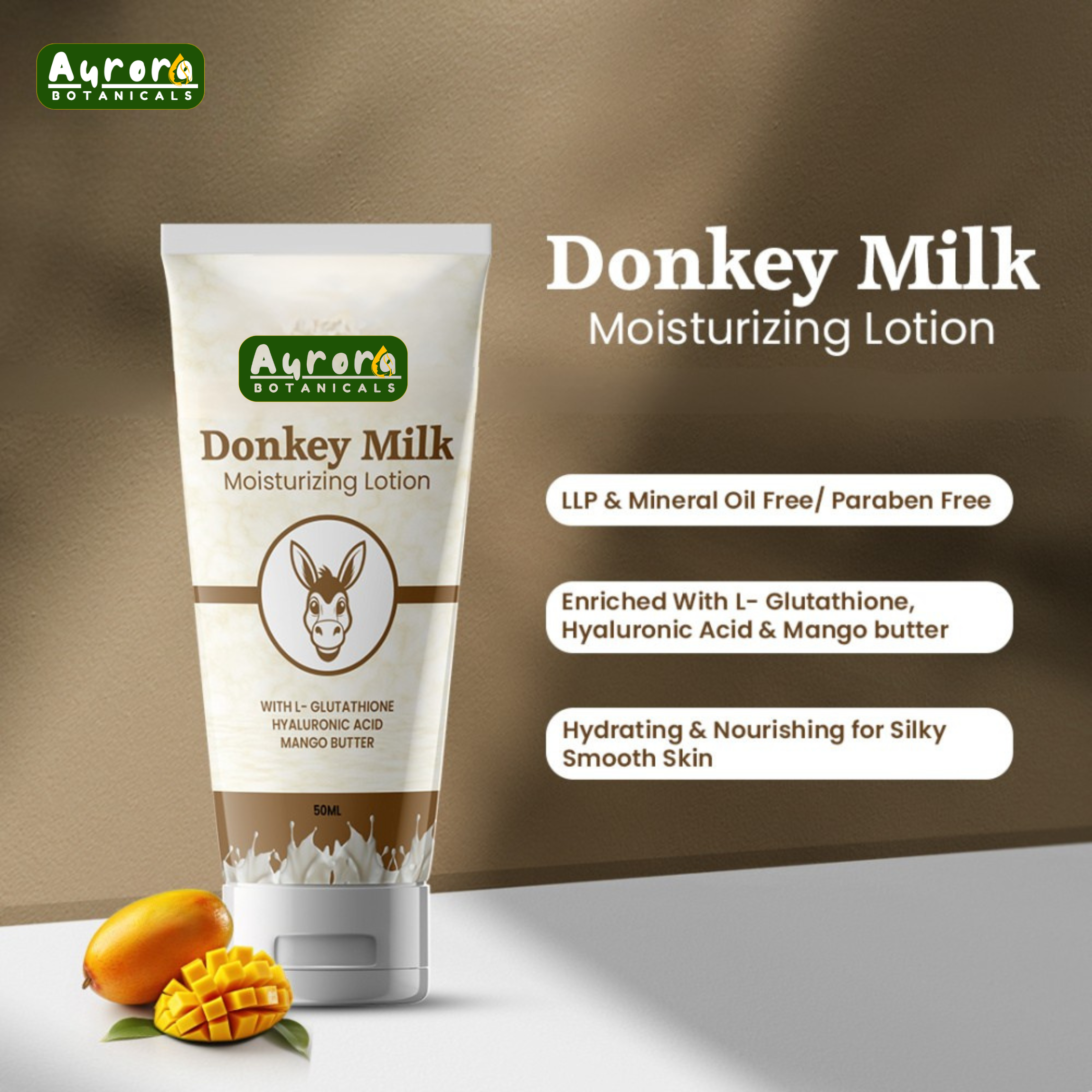 Donkey Milk Moisturizing Lotion 50m