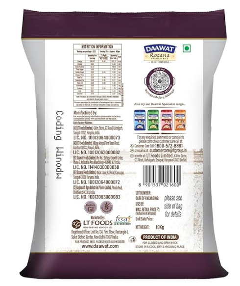 Daawat Rozana Basmati Rice Mini Mogra