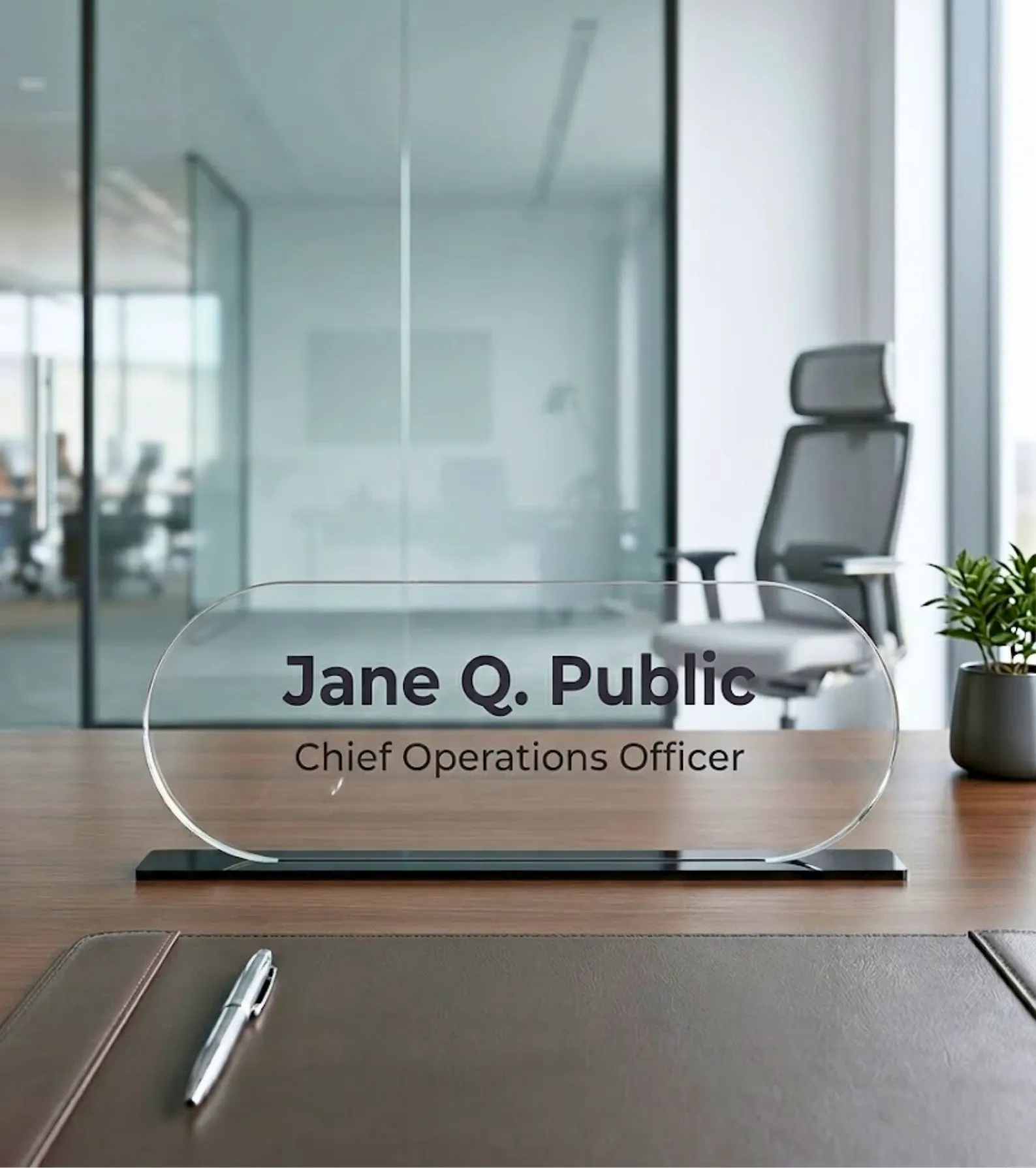 Acrylic Display Nameplate