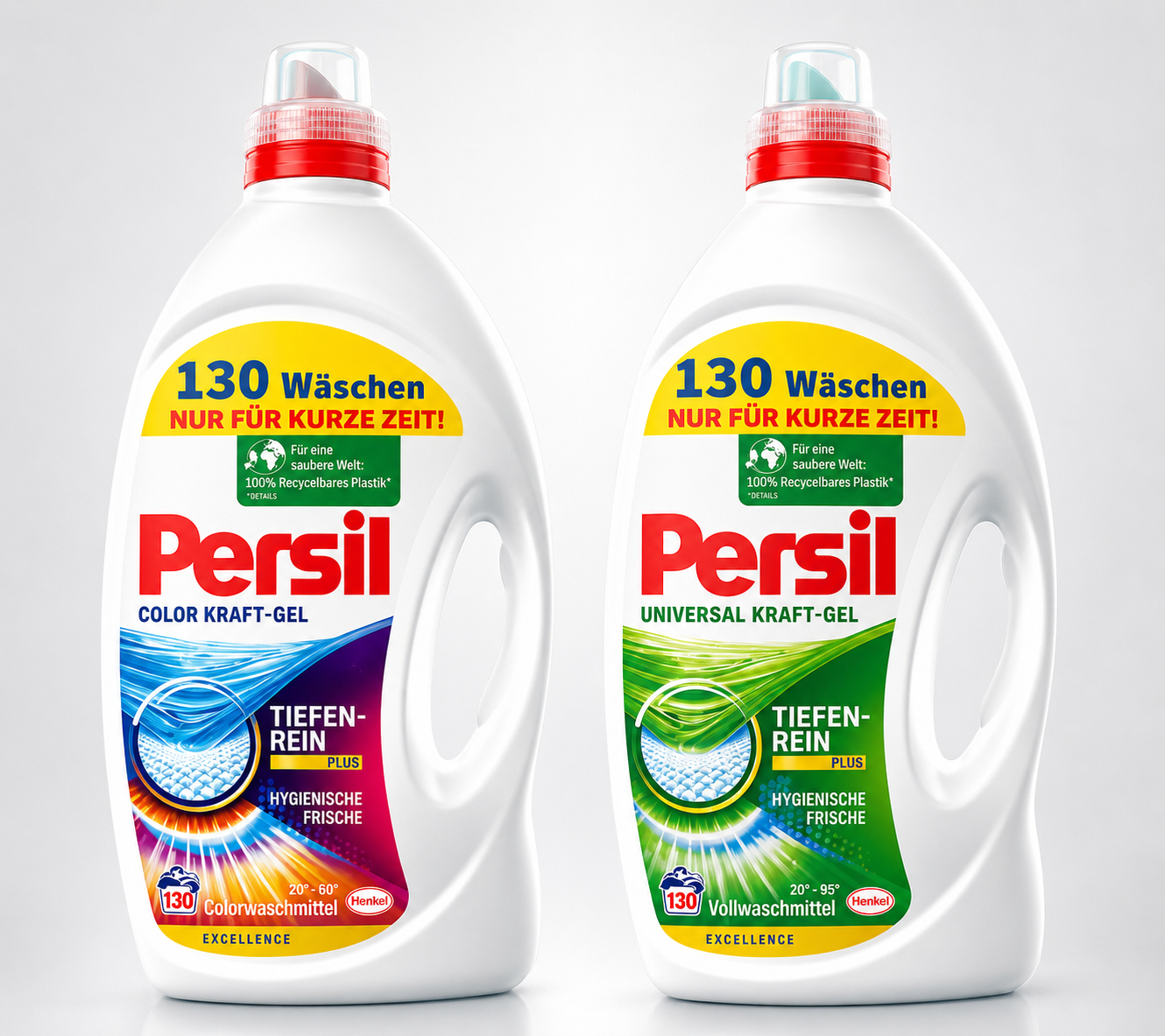 1 mal Persil Color 1 mal Persil Universal Waschmittel 6 Liter 130 Wäschen ergibt als Set zusammen 12 Liter 260 Wäschen