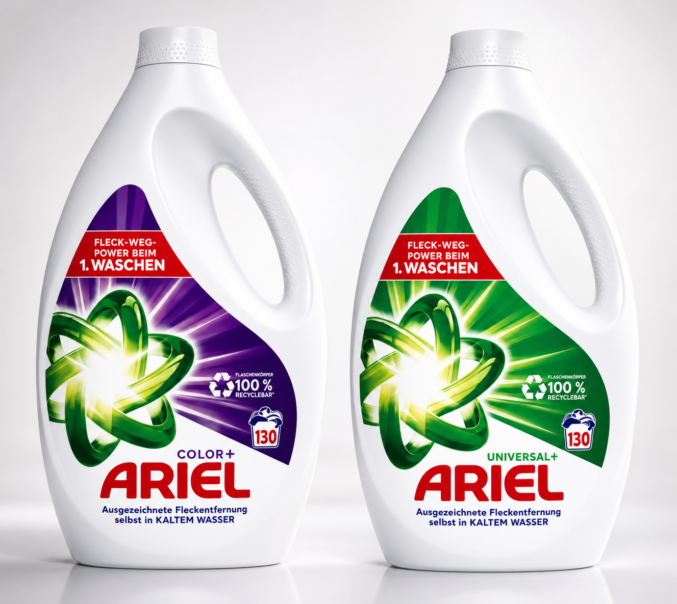 1 mal Ariel Color 1 mal Ariel Universal Waschmittel 6 Liter 130 Wäschen ergibt als Set zusammen 12 Liter 260 Wäschen