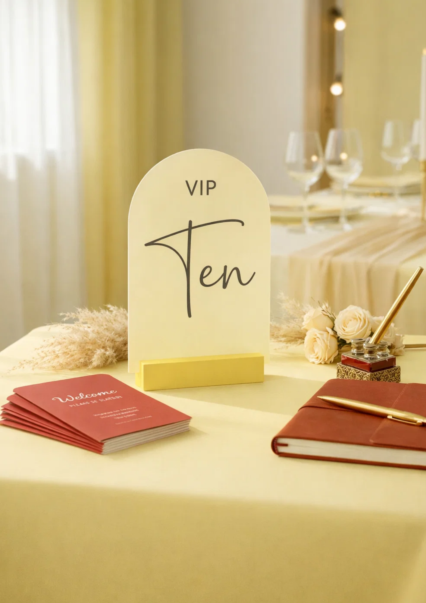 Acrylic Table Number