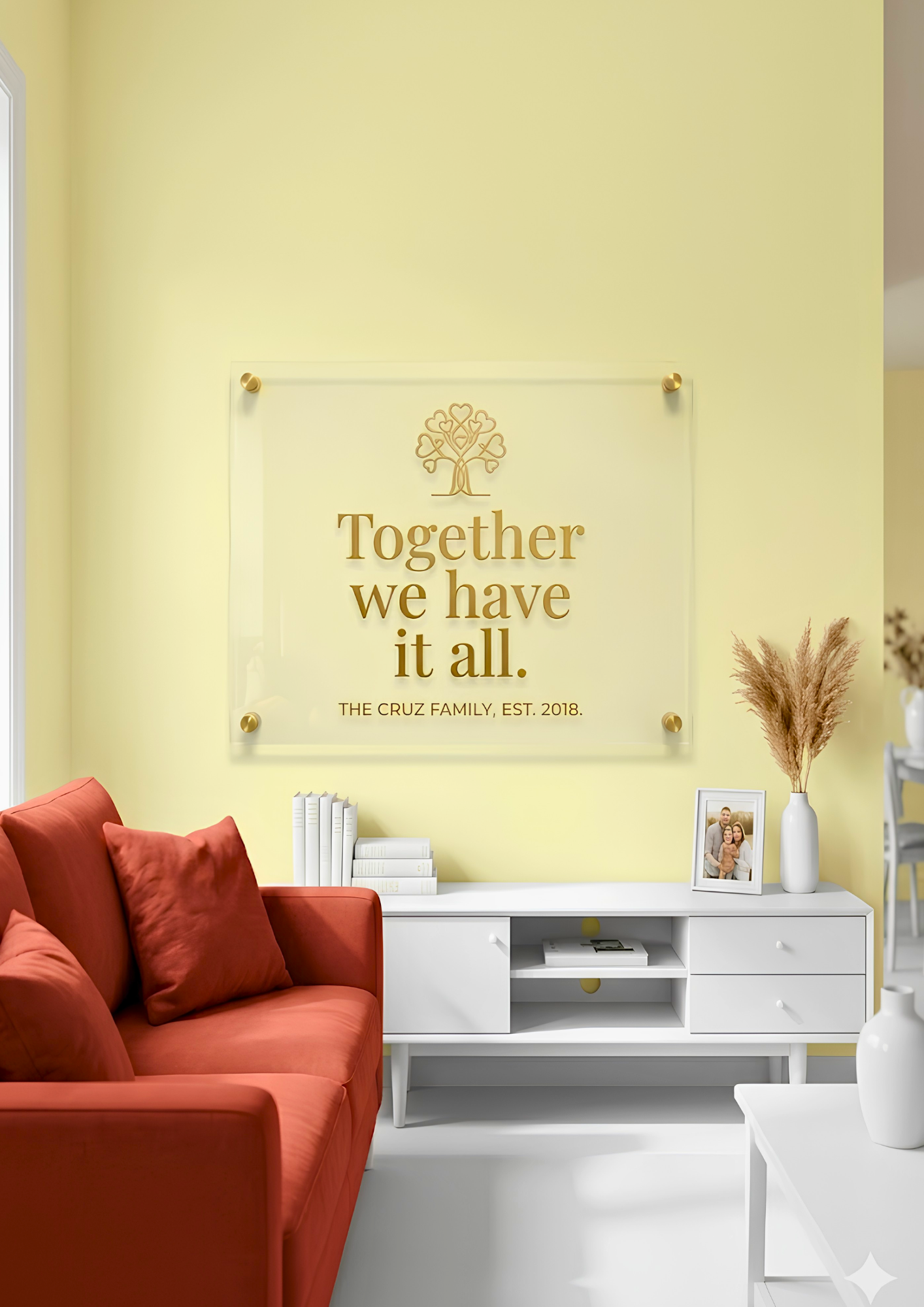 Acrylic Sign Embossed