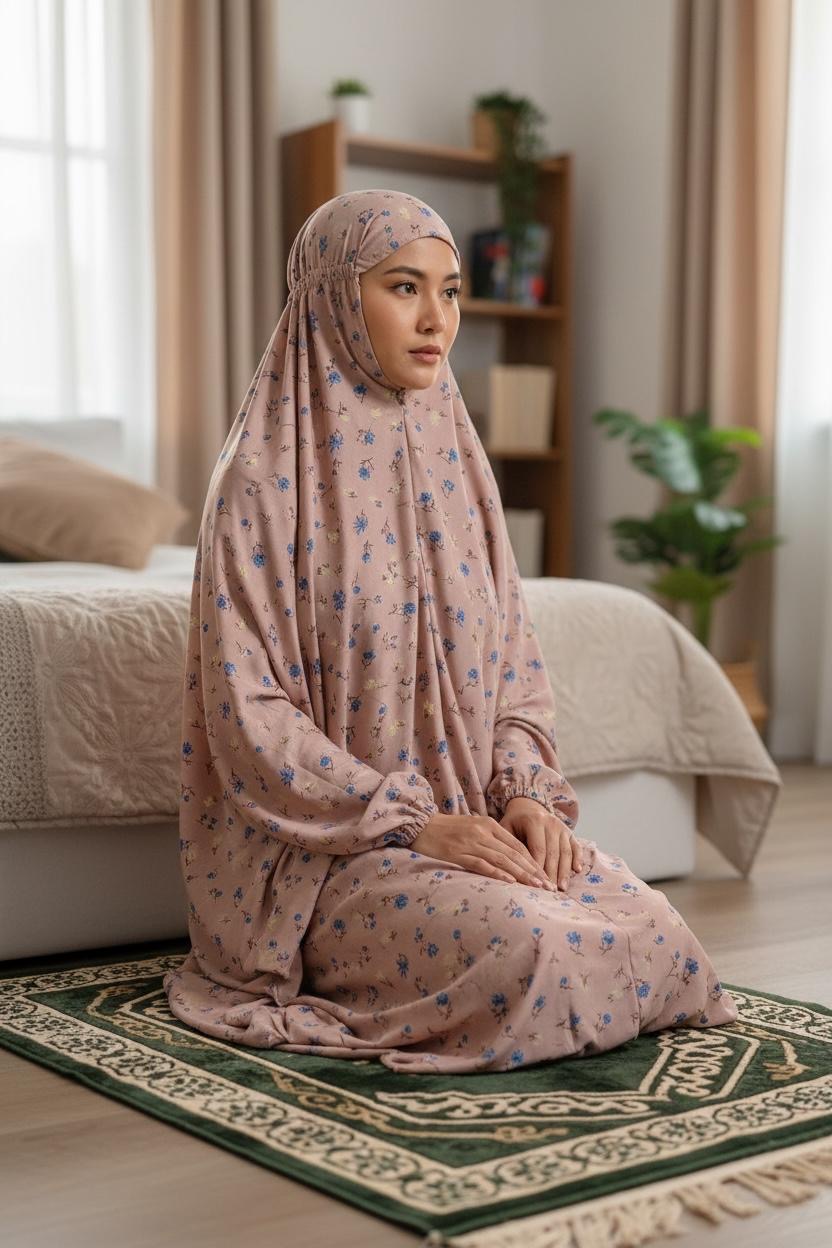 Full Sleeve Namaz Chaddar- Pink