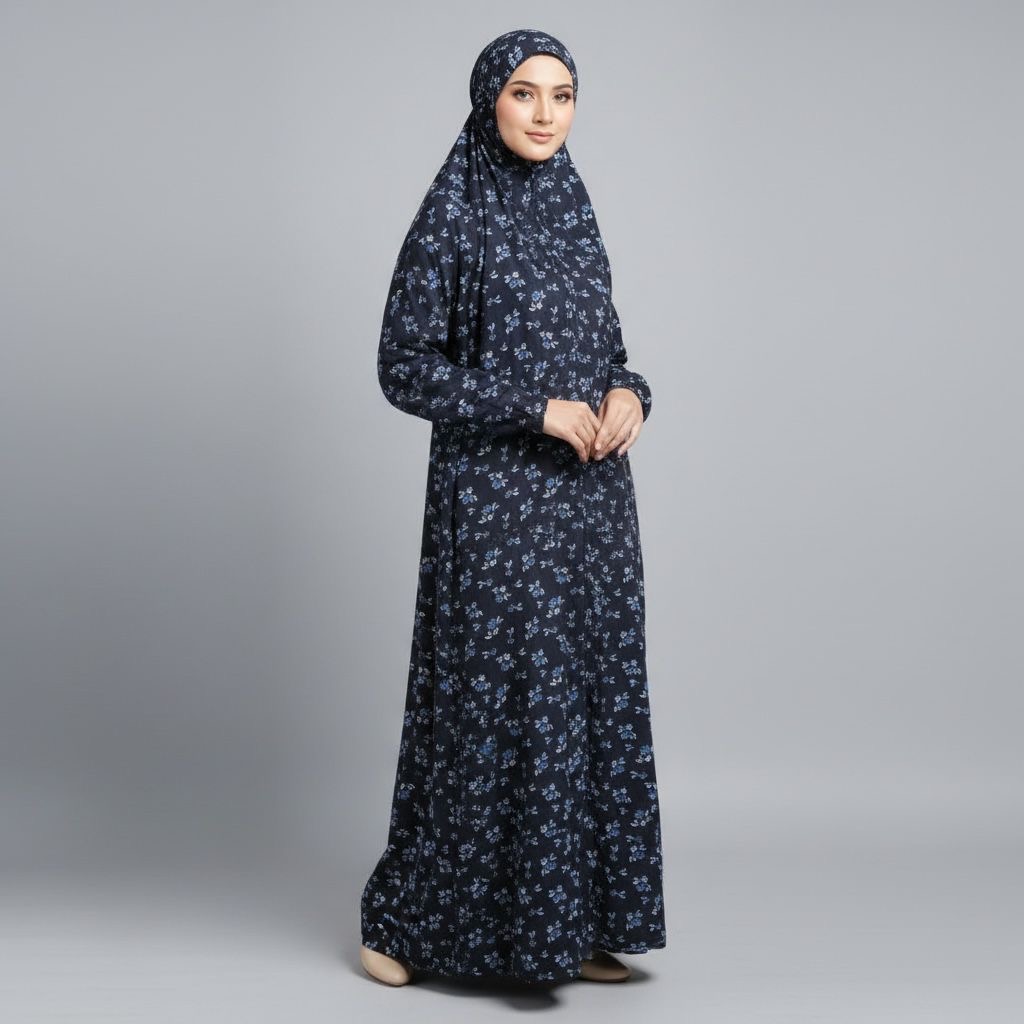 Full Sleeve Namaz Chaddar- Dark Blue