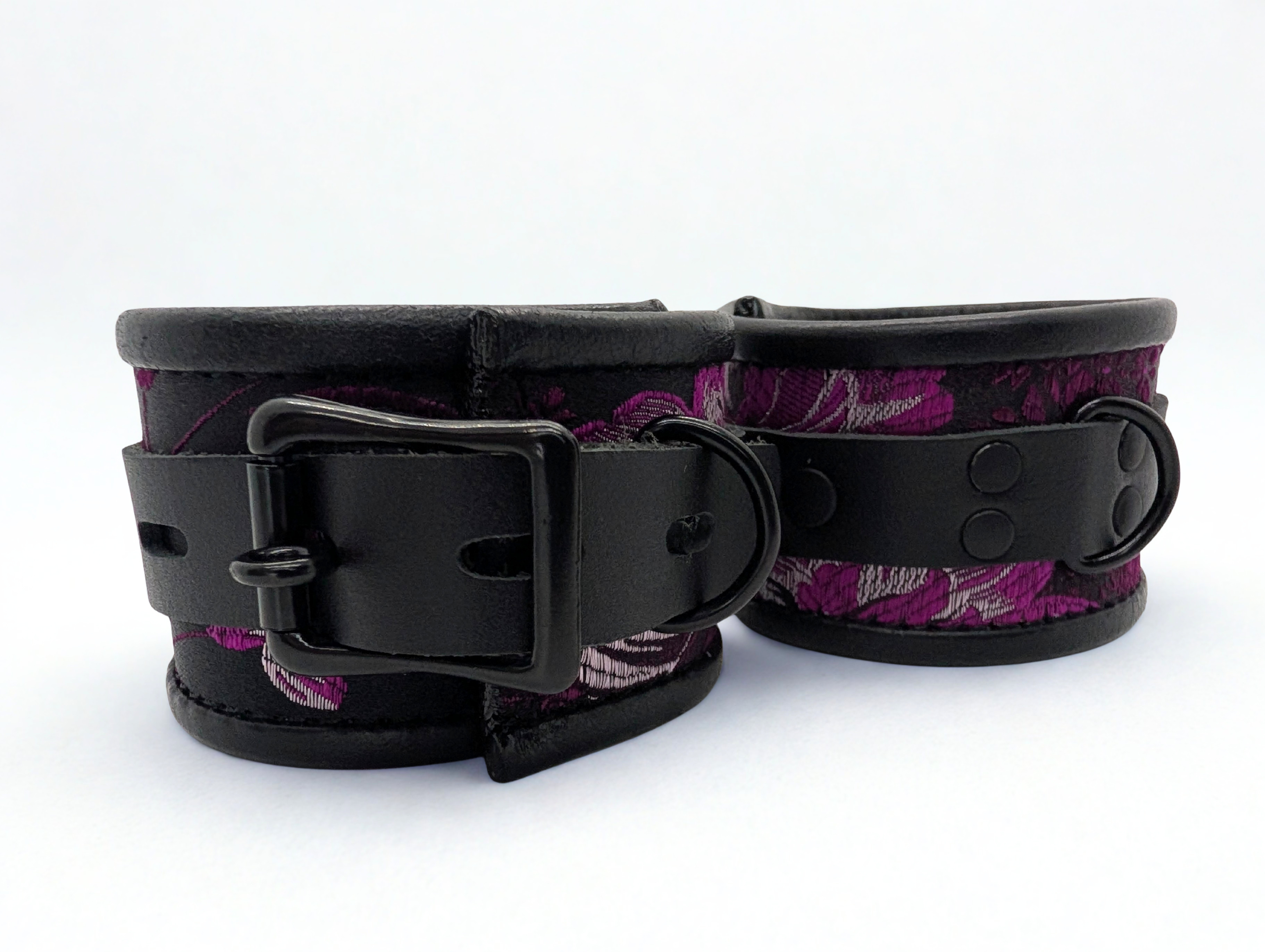  Fuchsia Brocade Ankle Cuffs