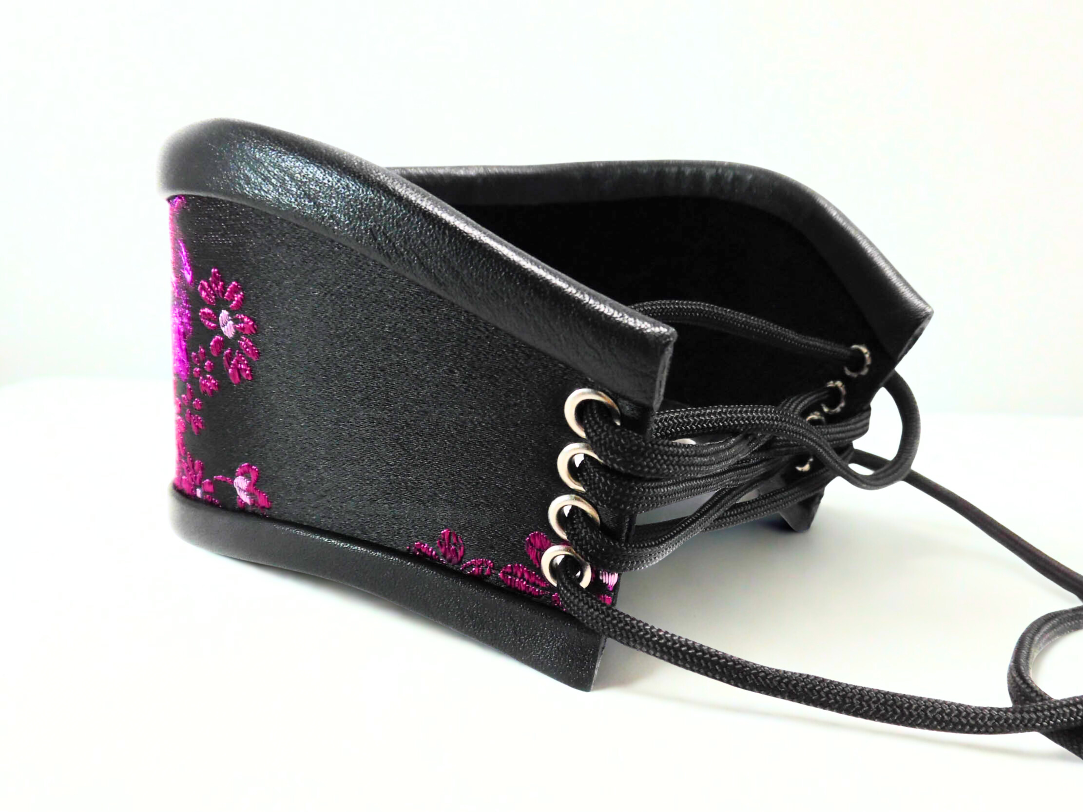  Fuchsia Brocade Posture Collar