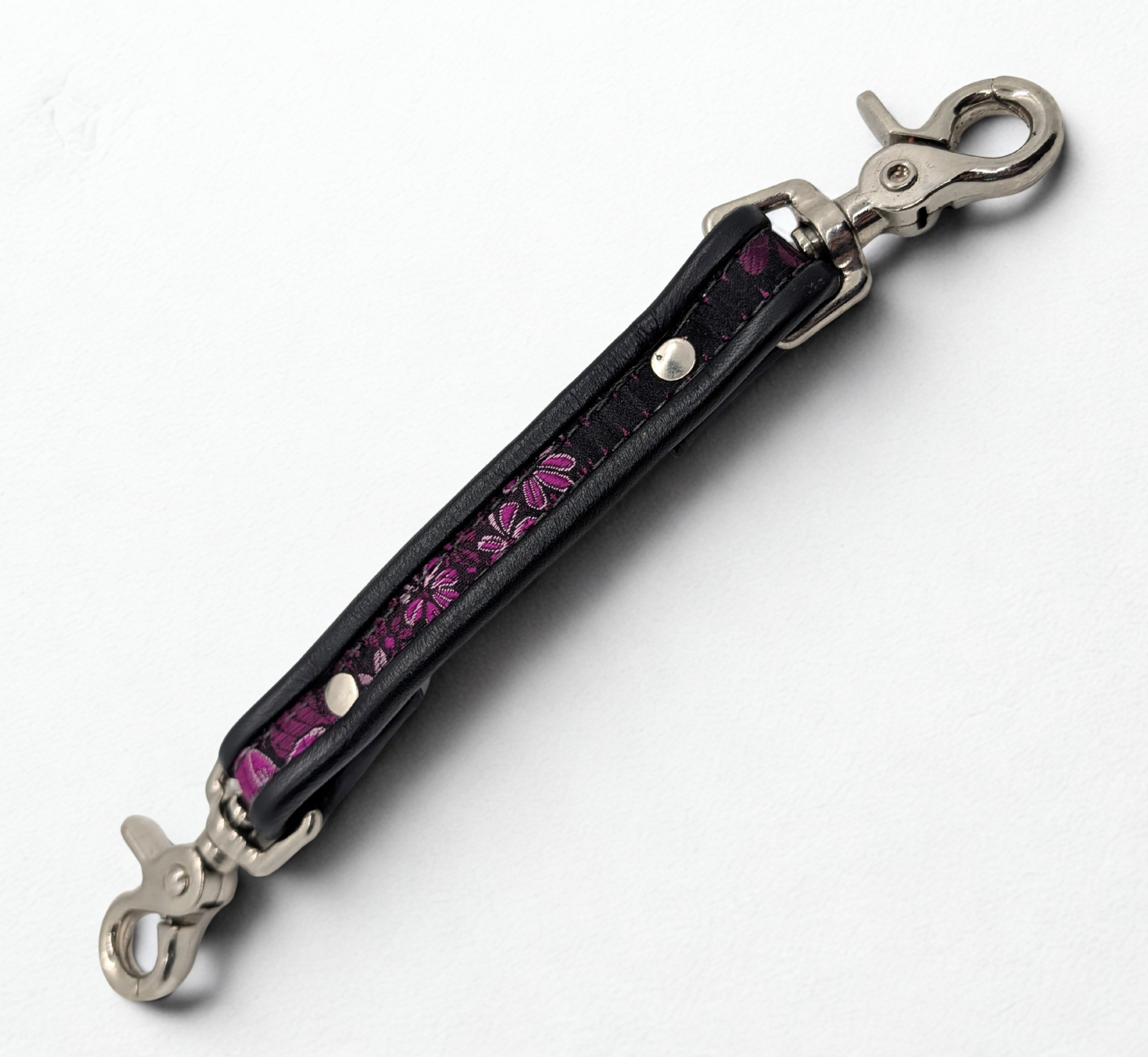  Fuchsia Brocade Double Ended Clip