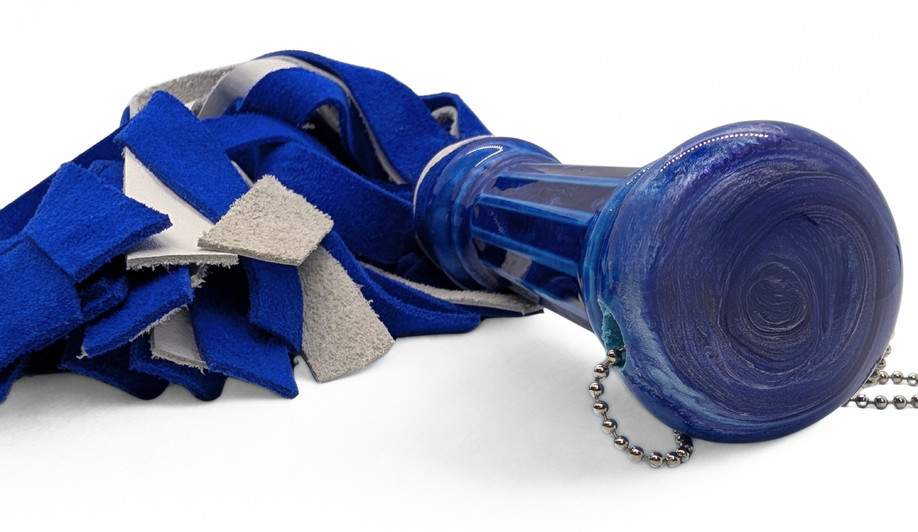 The Denim Swirl Leather Flogger