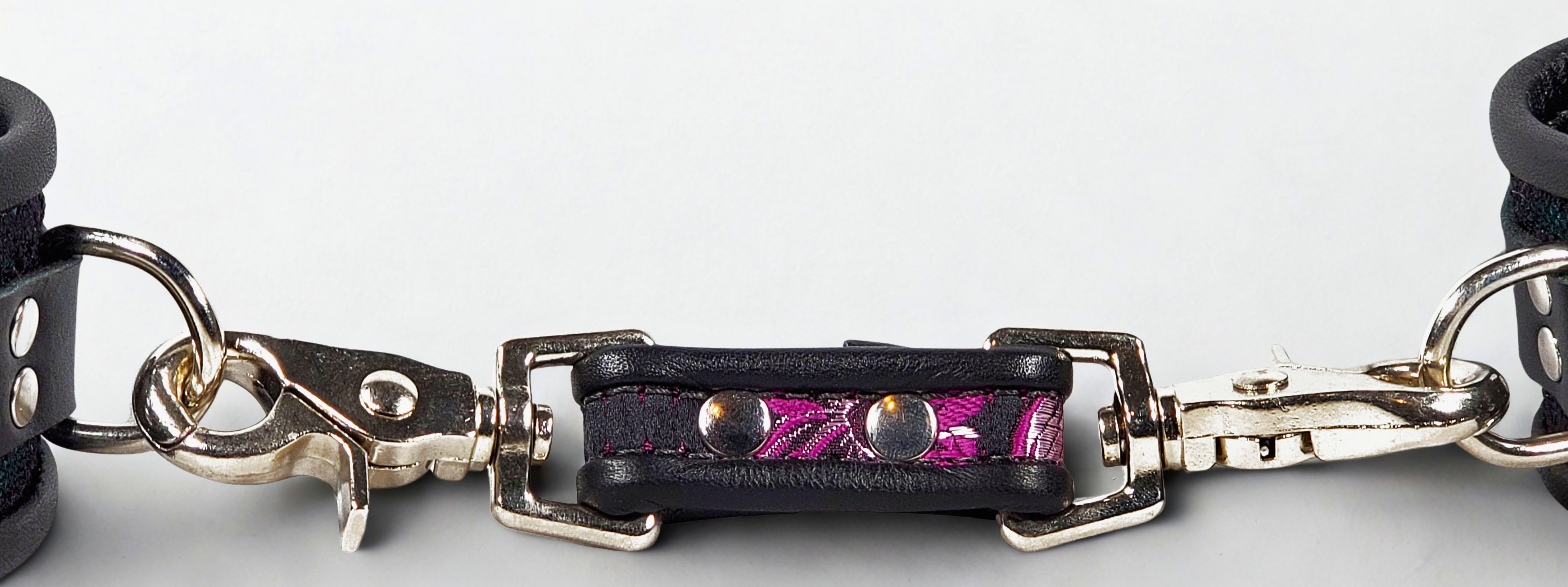  Fuchsia Brocade Double Ended Clip