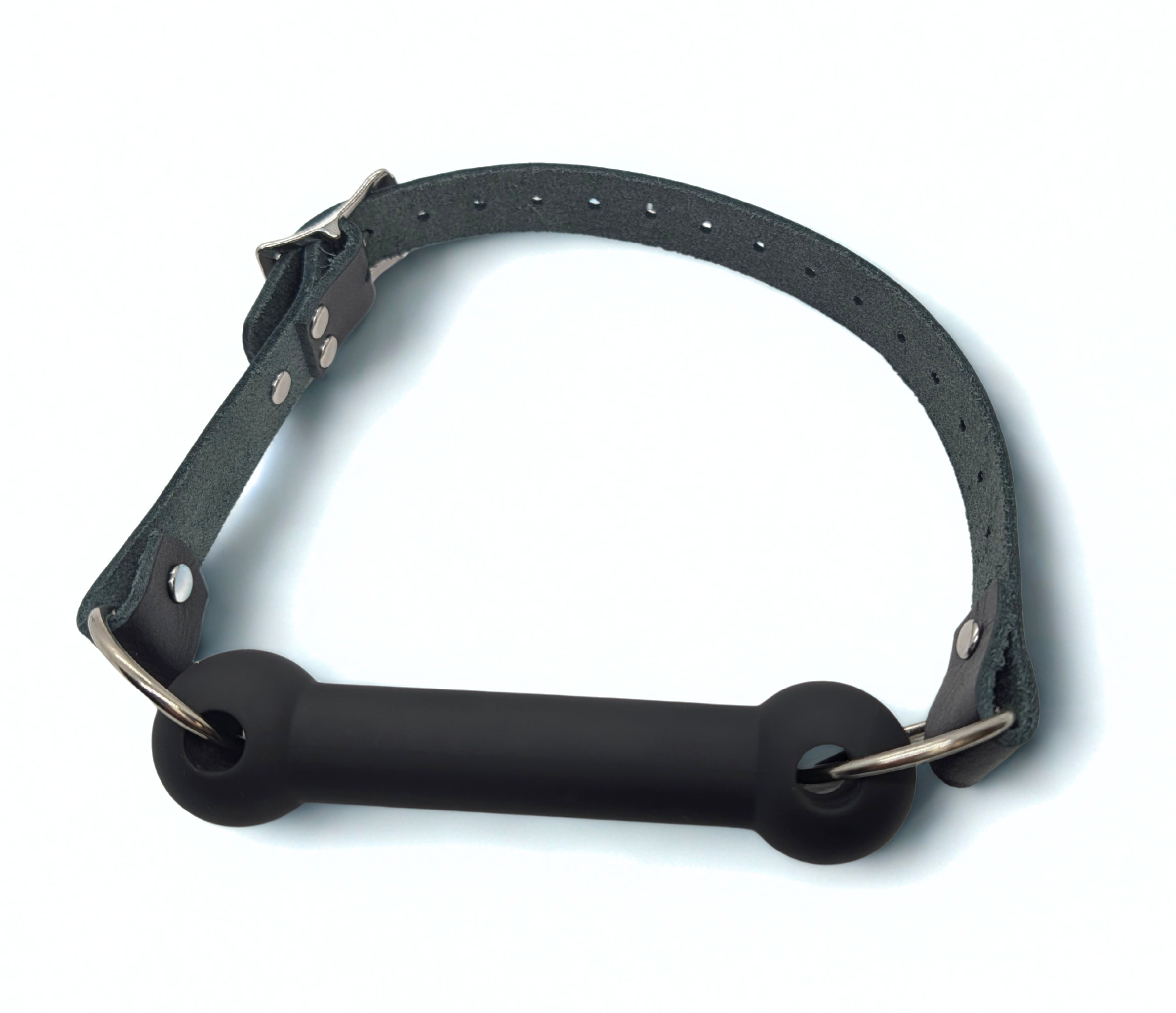 Classic Silicone Leather Bar / Bit Gag