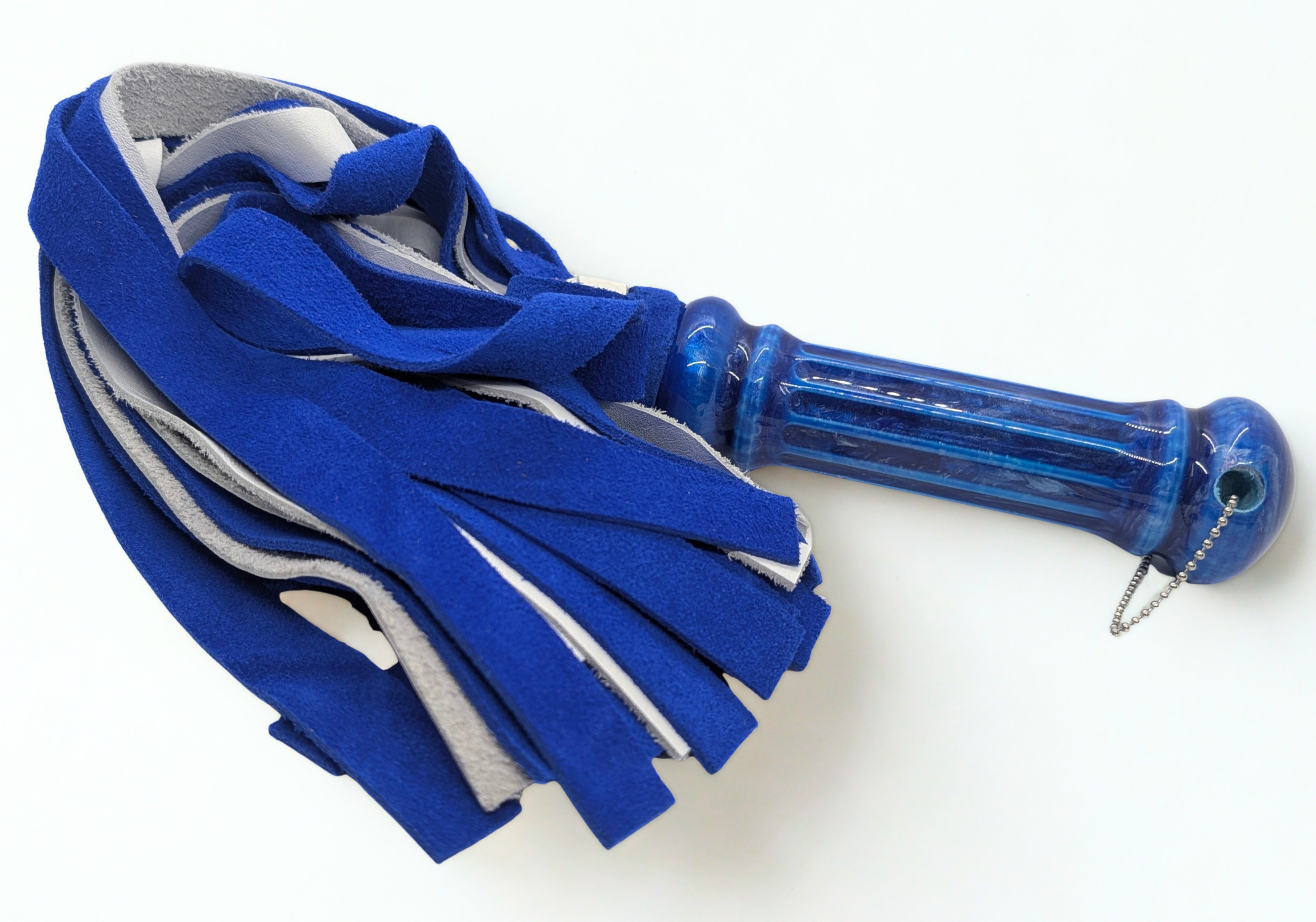 The Denim Swirl Leather Flogger