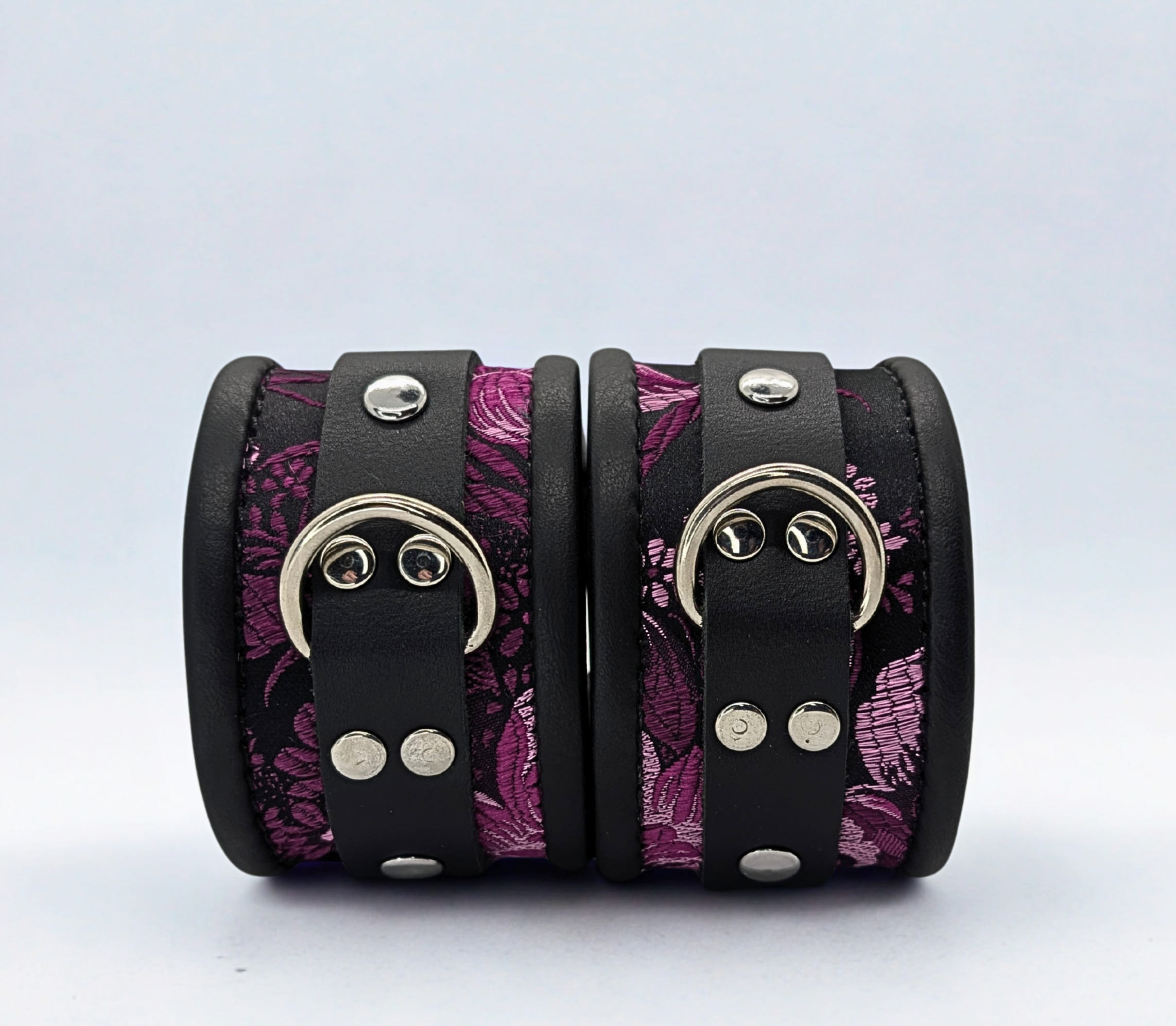  Fuchsia Brocade Wrist & Ankle Set