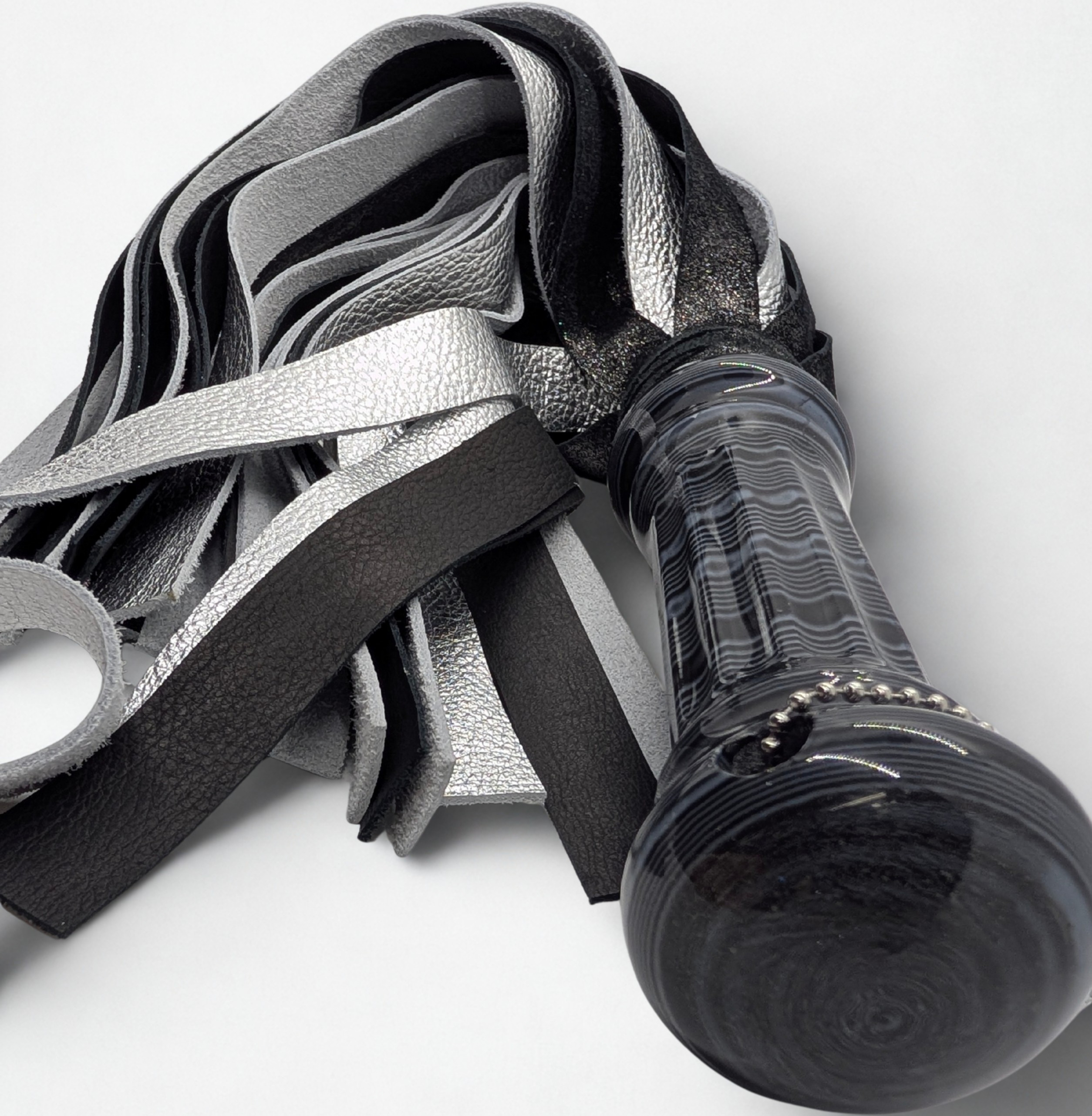 The Zebra Agate Leather Flogger