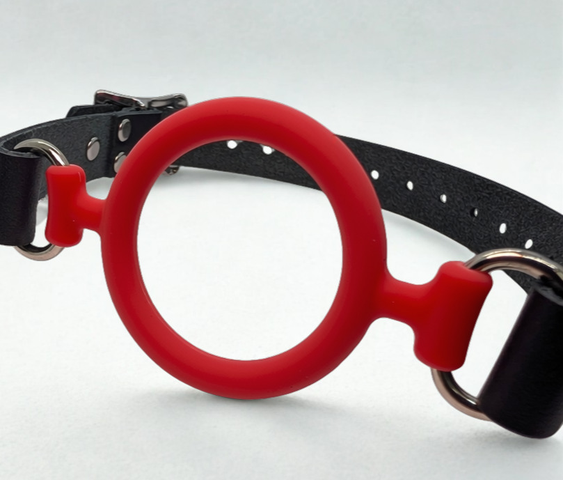 Classic Silicone and Leather Ring Gag 