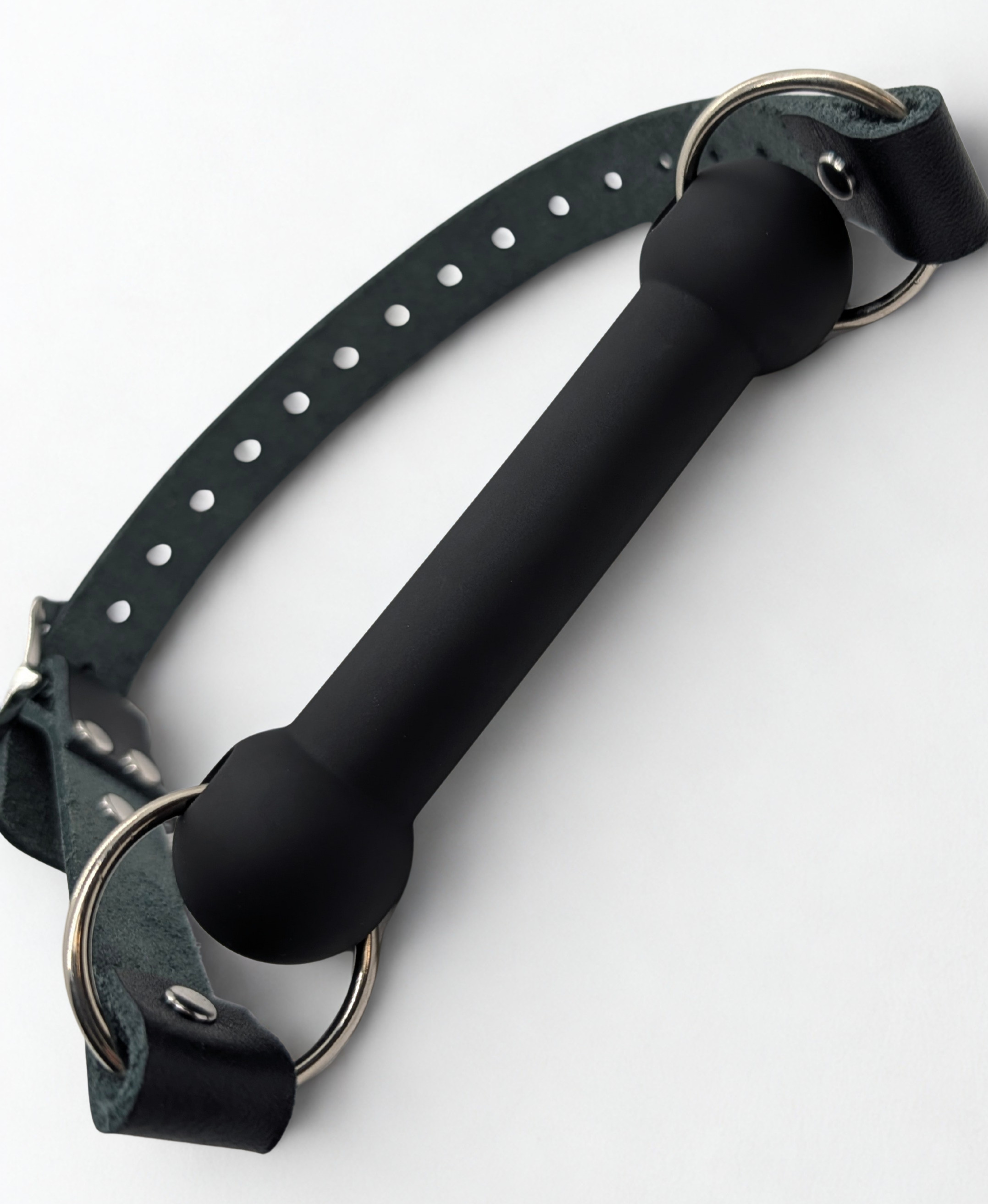 Classic Silicone Leather Bar / Bit Gag