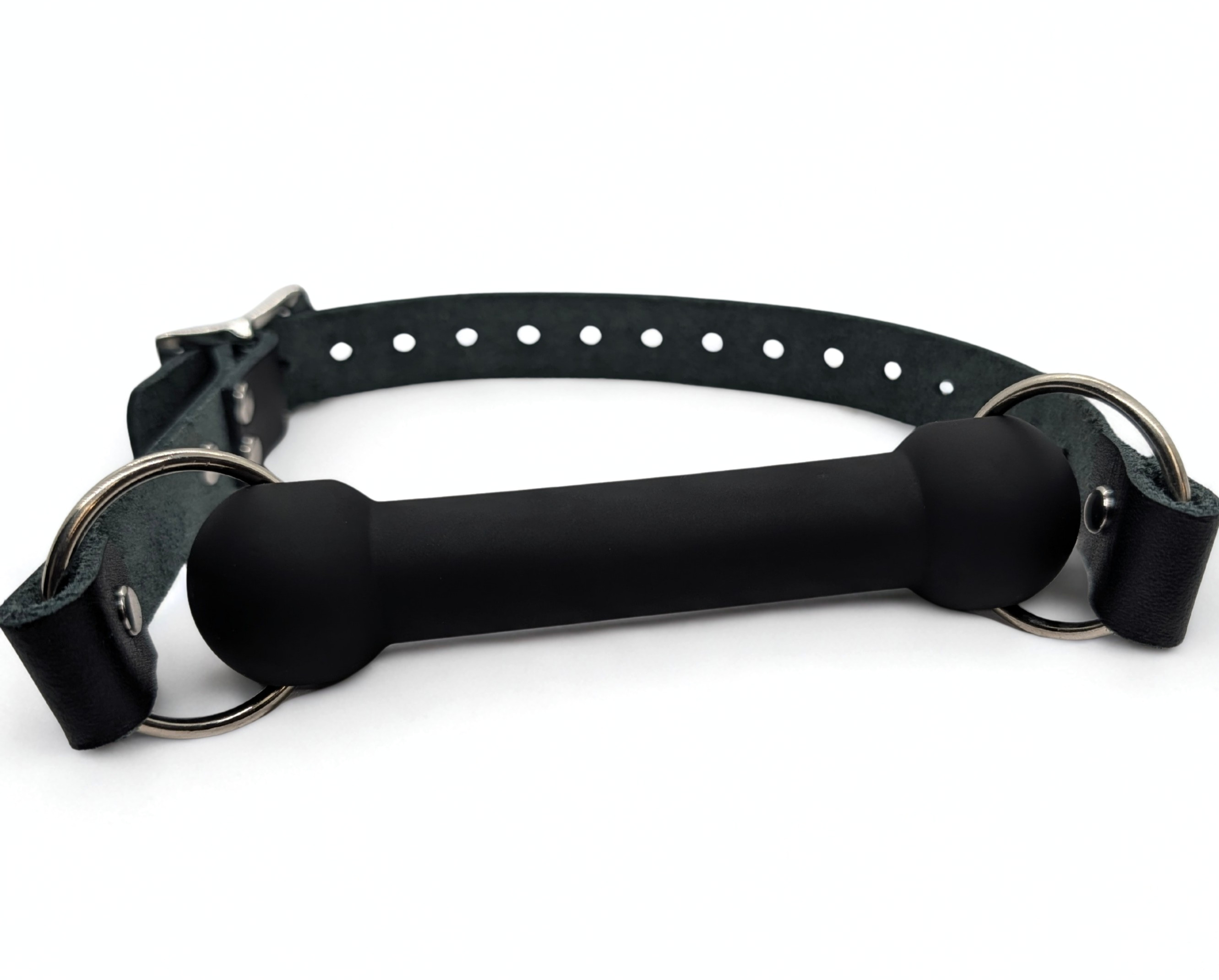 Classic Silicone Leather Bar / Bit Gag