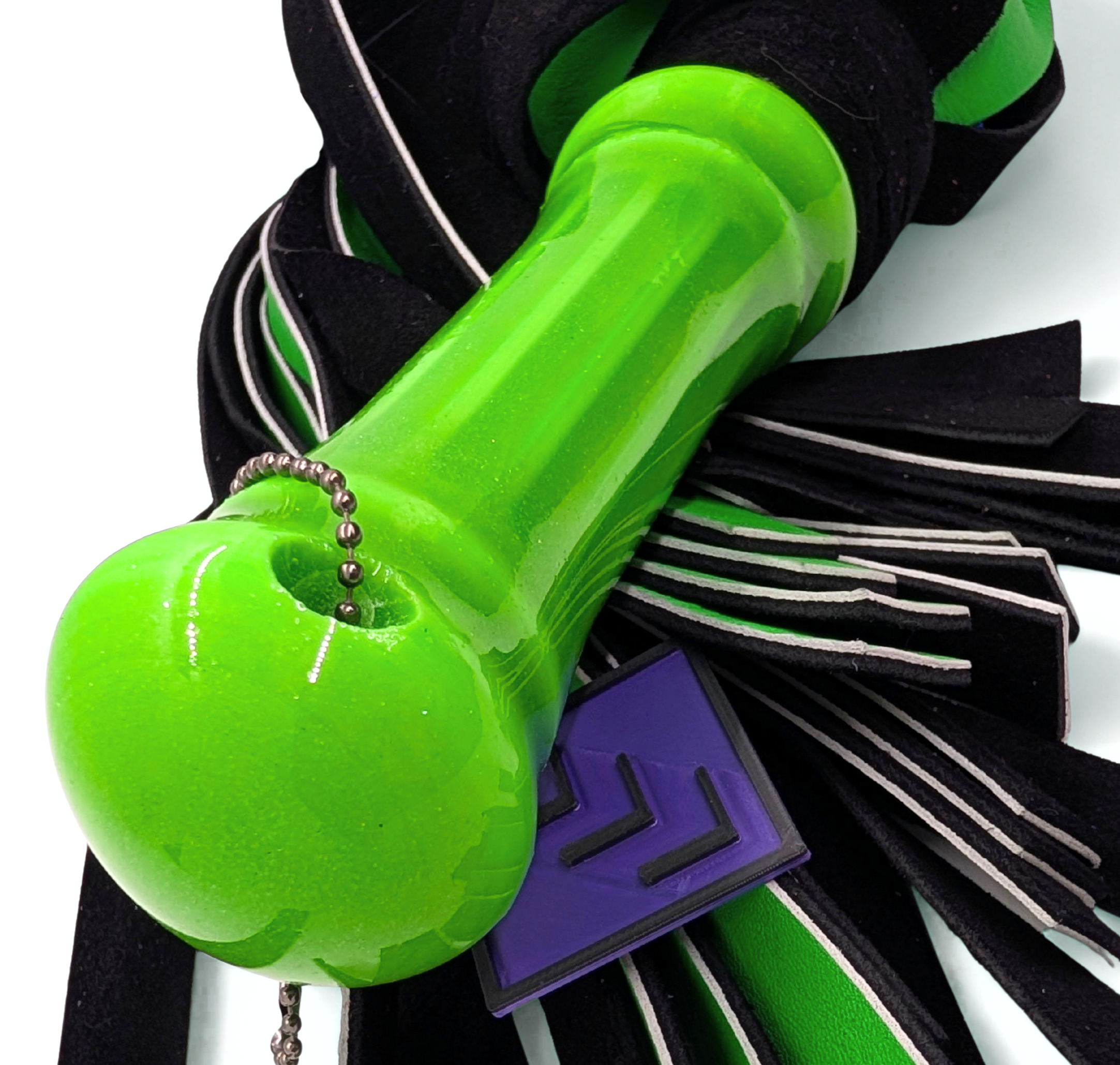 The Radioactive Leather Flogger