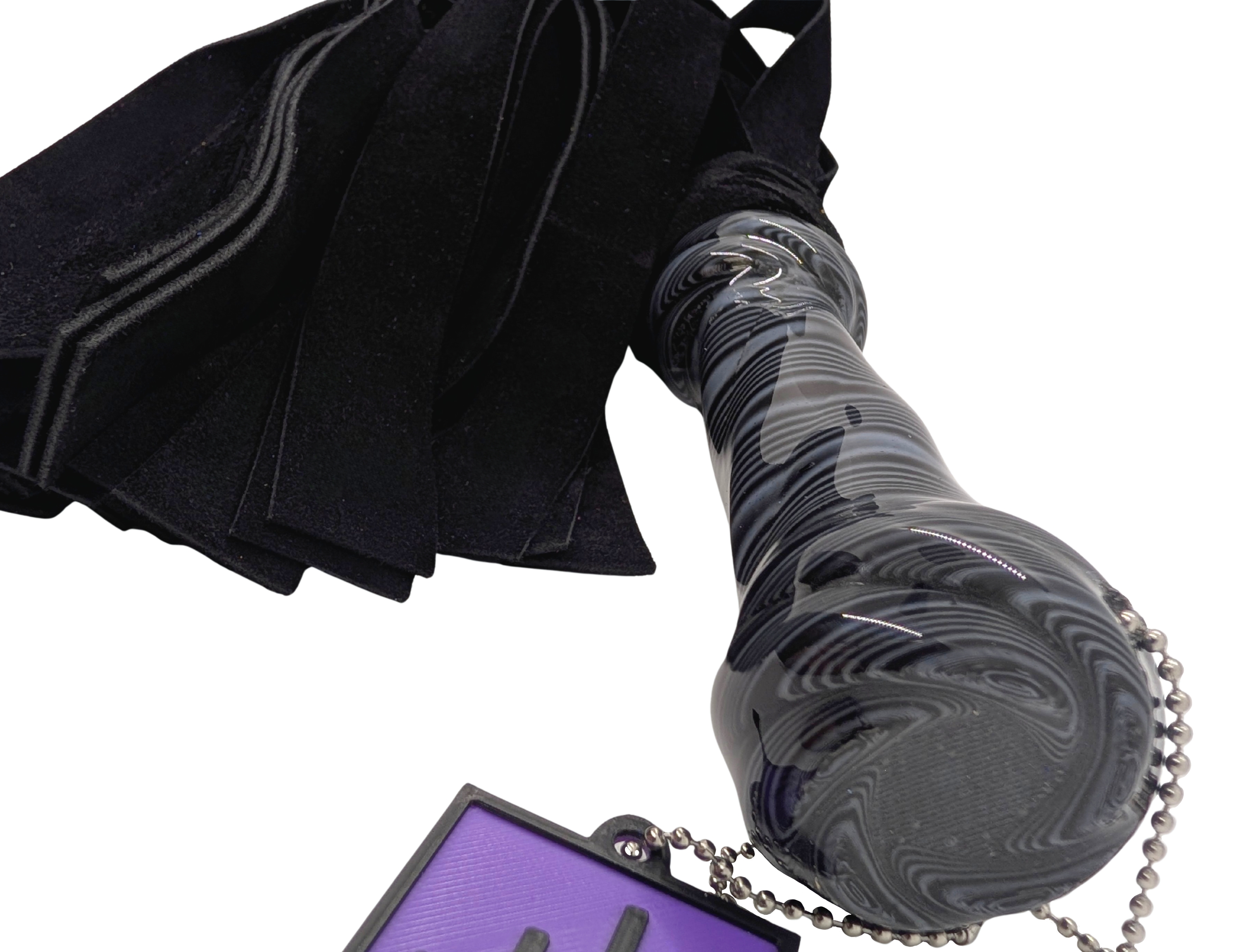 The Zebra Agate Leather Flogger