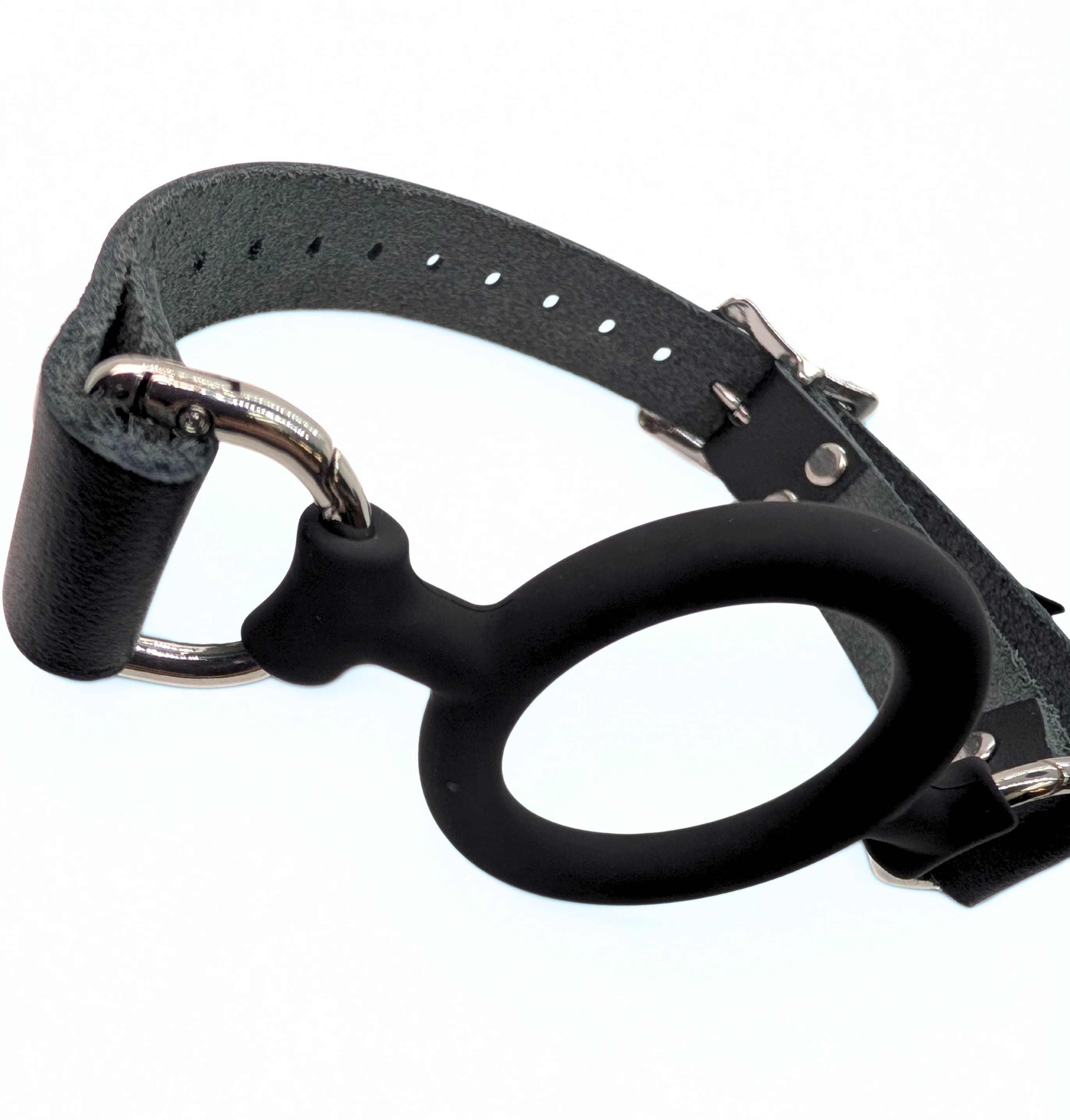 Classic Silicone and Leather Ring Gag 