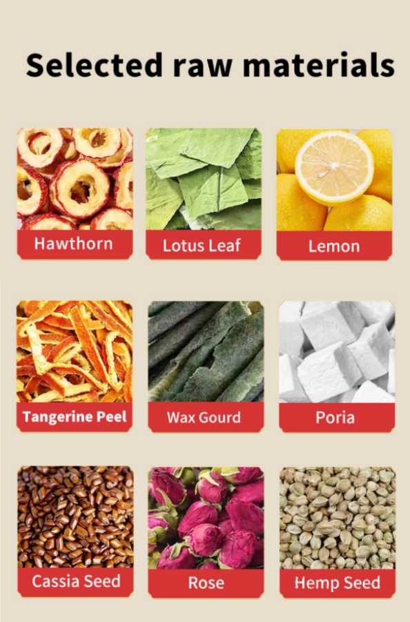 Lemon Hawthorn Lotus Leaves Tea