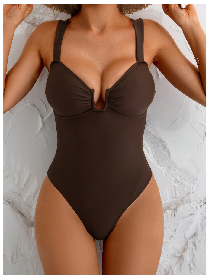 Body de baño marrón