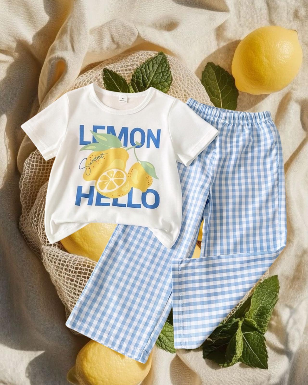 Conjunto infantil limón