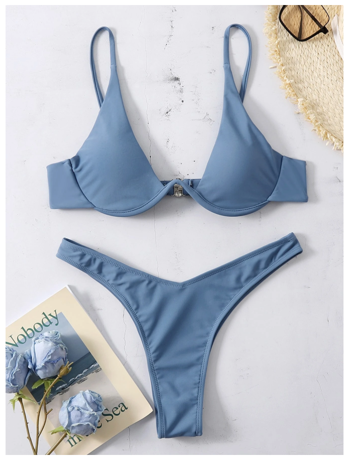 Bikini azul clásico