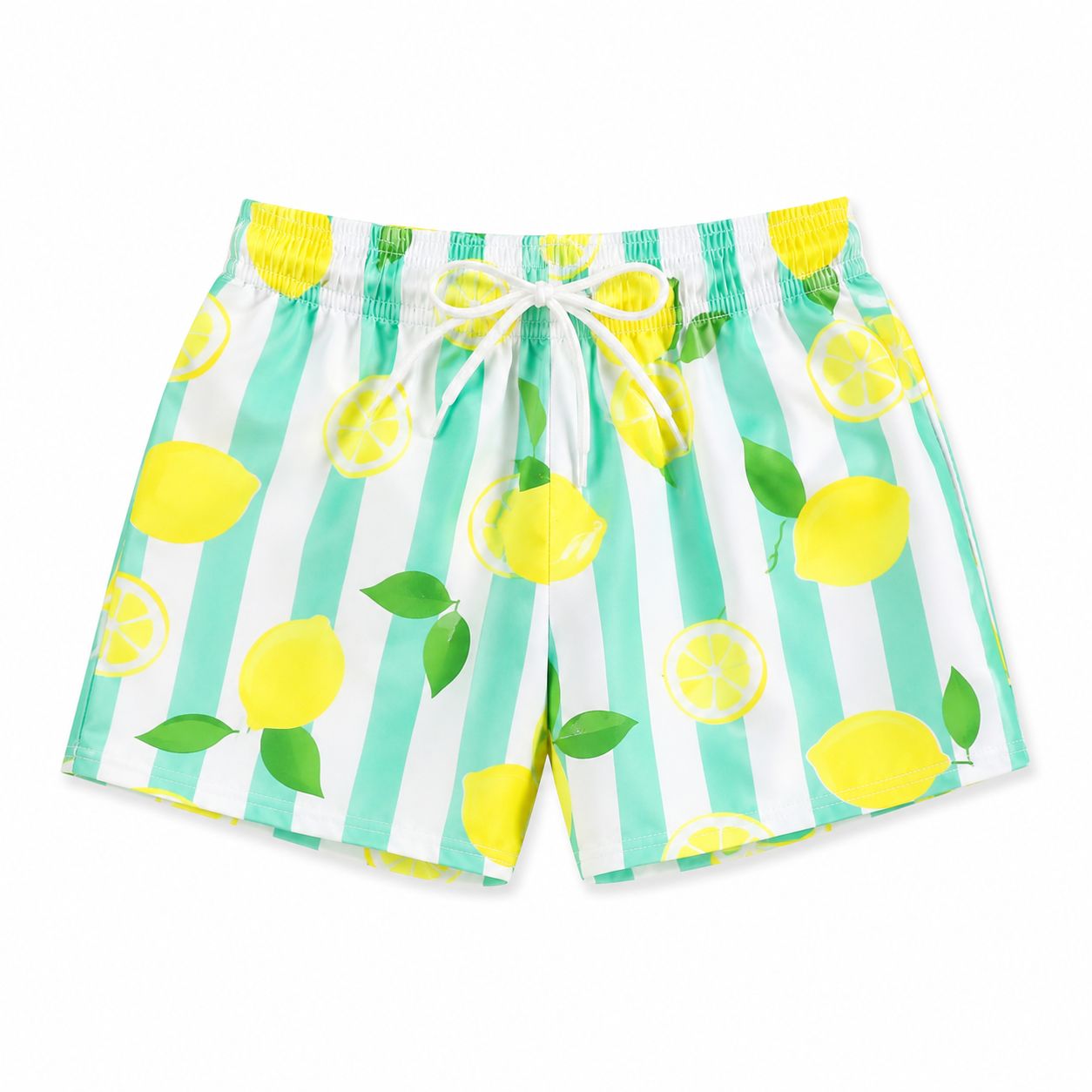 Bañador de rayas limones