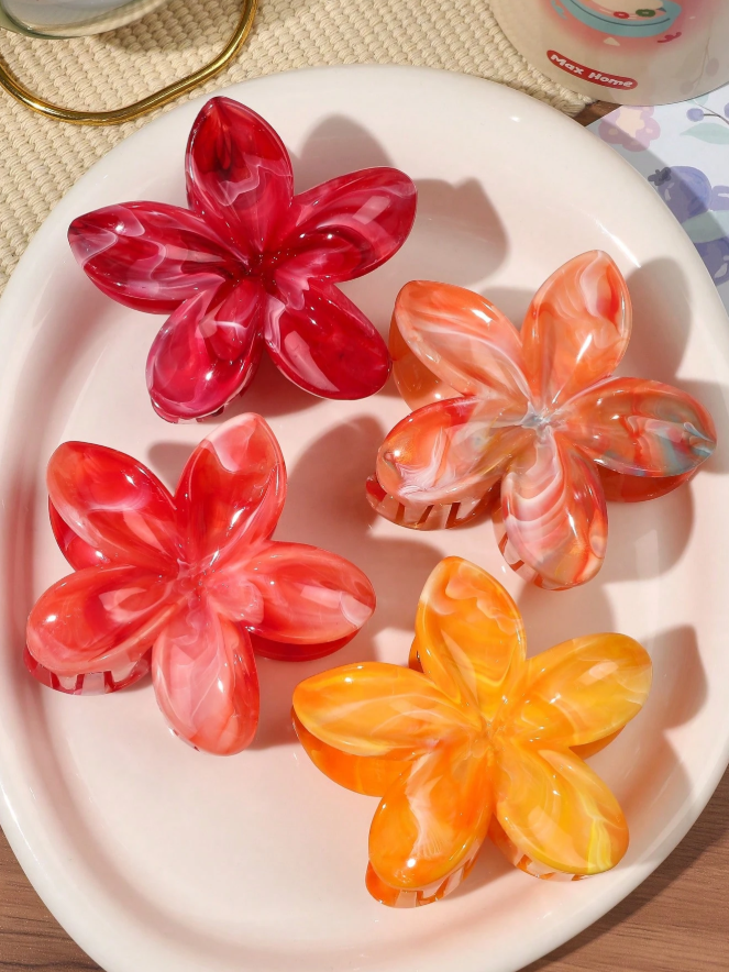 Pinzas florales de acrílico