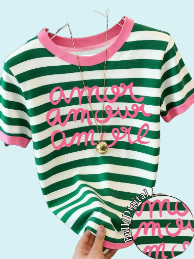 Camiseta Rayas 'Amor'