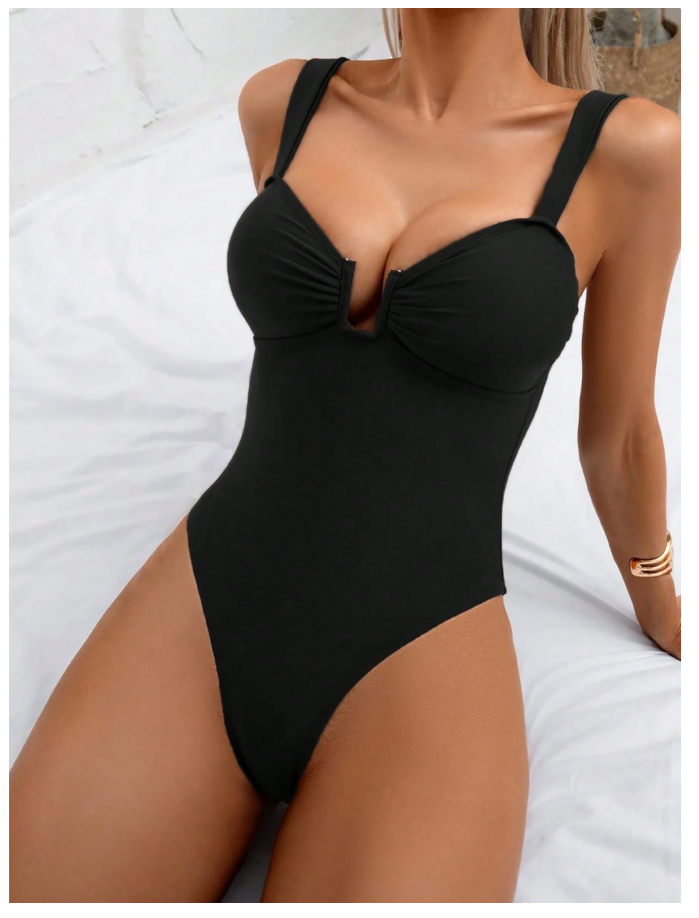 Body de baño marrón