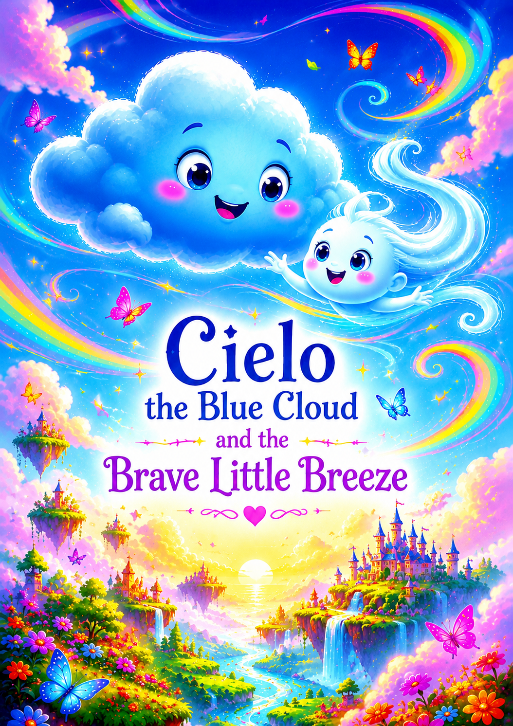 Book 7: Cielo the Blue Cloud and the Brave Little Breeze ☁️🌬️💙