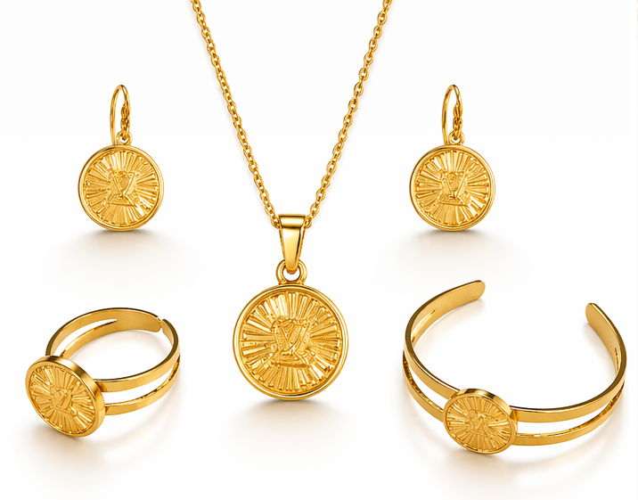 Elegant Gold Plated Jewelry Combo Gift Set