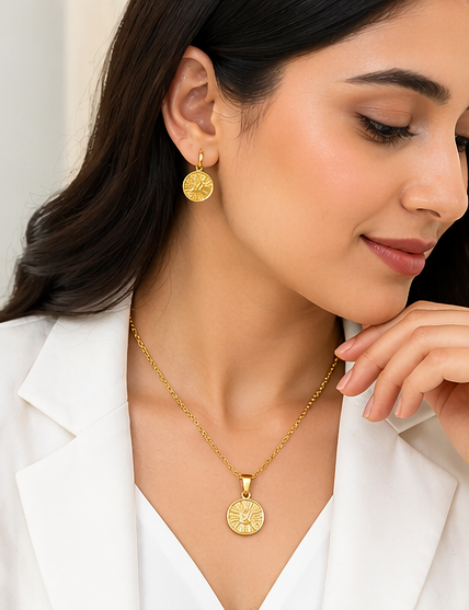 Elegant Gold Plated Jewelry Combo Gift Set