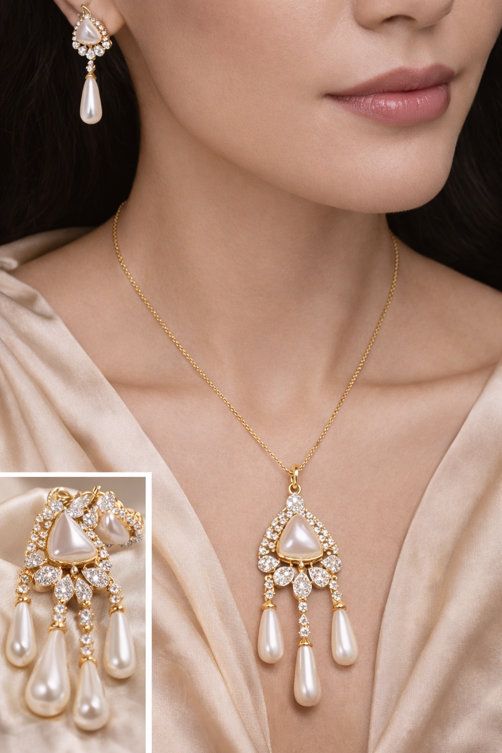 Elegant Pearl Pendant Necklace