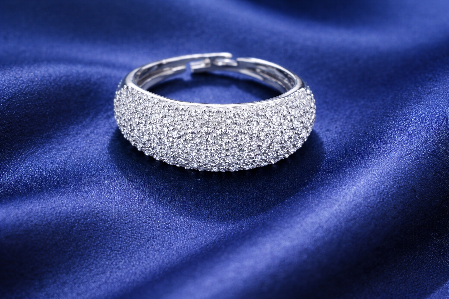 Pavé CZ Diamond Band Ring