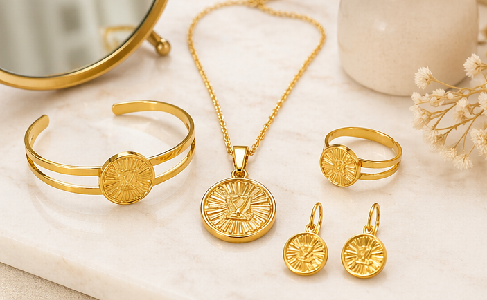 Elegant Gold Plated Jewelry Combo Gift Set